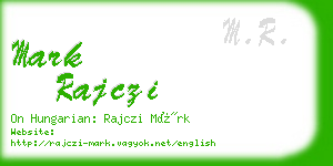 mark rajczi business card
